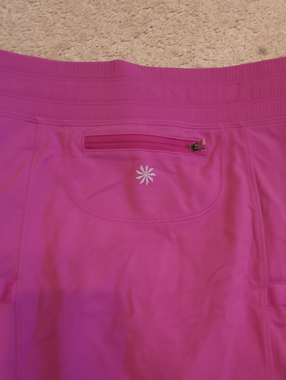 Athleta Magenta Flared Skort Skirt with Pockets - Picture 4 of 5